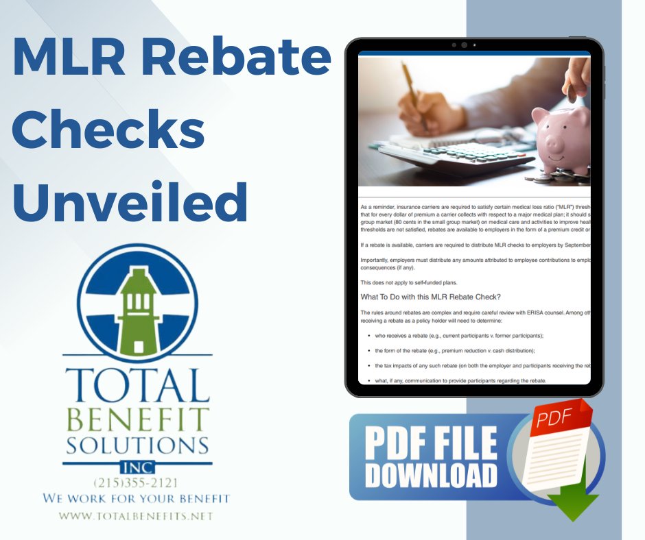 Don't miss out on valuable insights! Time is ticking on MLR rebate checks for employers.
Discover how to maximize your returns with our PDF guide.
Visit mtr.cool/alksxwqacz now to download your copy today! 📥💡
#MLRRebateGuide #EmployerResources #UnlockThePDF #TimeSensitive