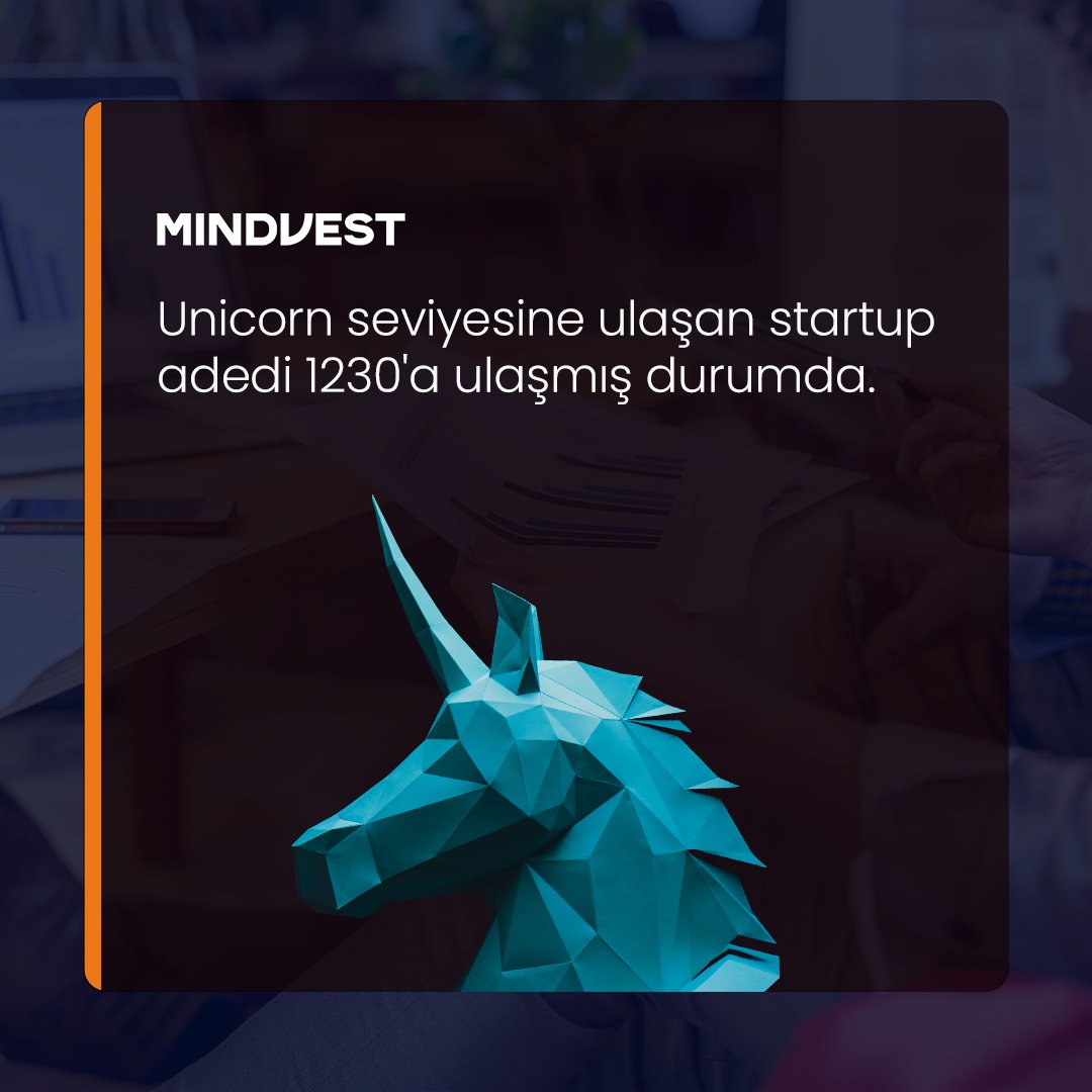 Unicorn startup'lar, girişimcilik ekosistemine ilham, yatırım ve yenilikçilik katarak büyümesini sürdürüyor. 🦄

2020 ile 2021 arasında sayıları neredeyse iki katına çıkan bu startup'lar, 2023'te 1.215 milyar dolara ulaşarak yükselişini devam ettiriyor.

#Mindvest #Startup