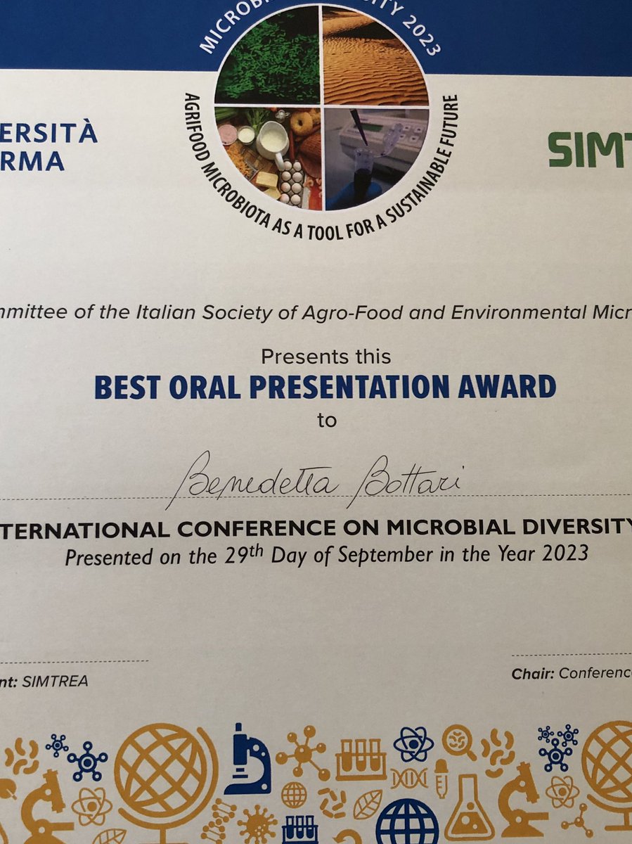 benedetta bottari (@microbenny) on Twitter photo It has been an amazing adventure! The price I’ve been awarded was the best conclusion I could ask for such an amazing conference! Thanks to all! <a href="/MDParma2023/">MD Parma 2023</a> #mdParma2023 It has been an amazing adventure! The price I’ve been awarded was the best conclusion I could ask for such an amazing conference! Thanks to all! <a href="/MDParma2023/">MD Parma 2023</a> #mdParma2023