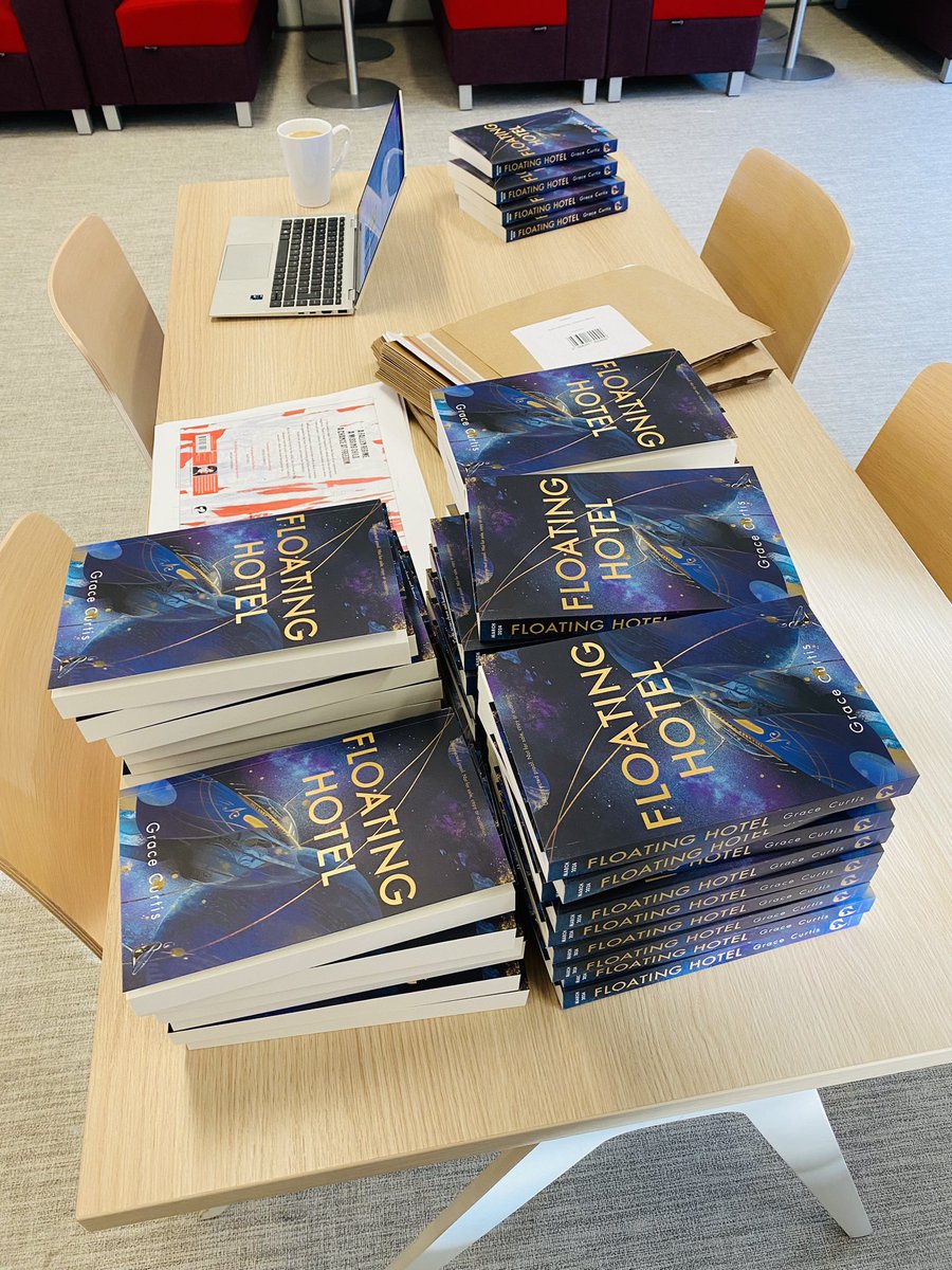 molluskey's tweet photo. Some #FloatingHotel shenanigans going on at @hodderscape HQ 👀 Wonder where these are headed… https://t.co/dVGiRKRZuI