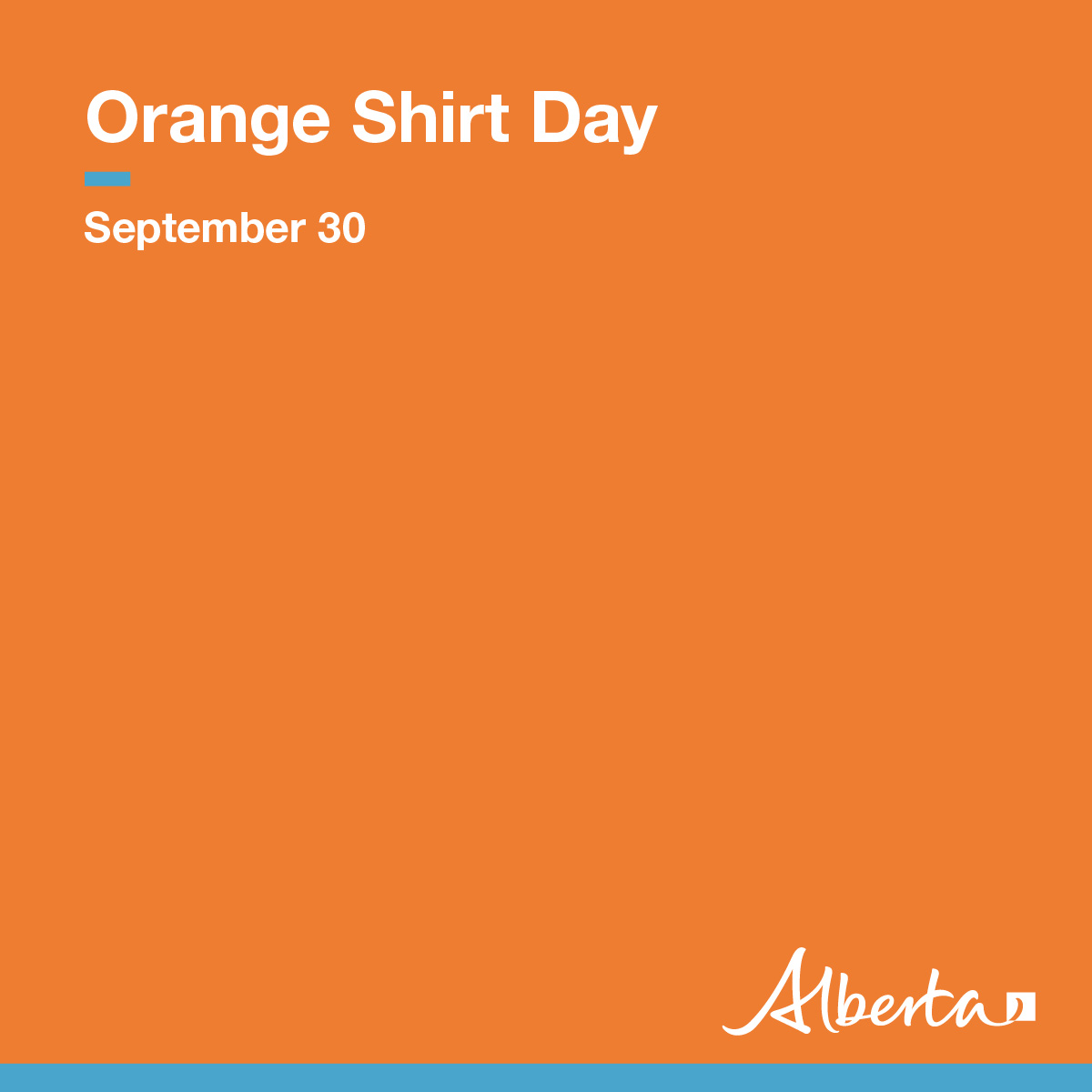 YourAlberta's tweet photo. Sept 30 is #OrangeShirtDay, a day for honouring residential school victims, survivors, and their loved ones. The orange shirt helps increase awareness of how Indigenous culture, self-esteem &amp; freedom was stripped away over generations. https://t.co/XN1bzceiq7 #NDTR https://t.co/UUdozcMxnA
