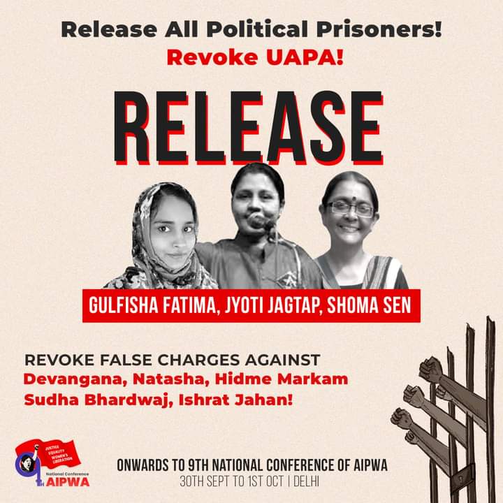 anjali__27's tweet photo. "The future belongs to the people, and gradually, or in one strike, they will take power, here and in every country."
Onwards to 9th National Conference of AIPWA.
#AIPWA https://t.co/7xNoxZLd9G