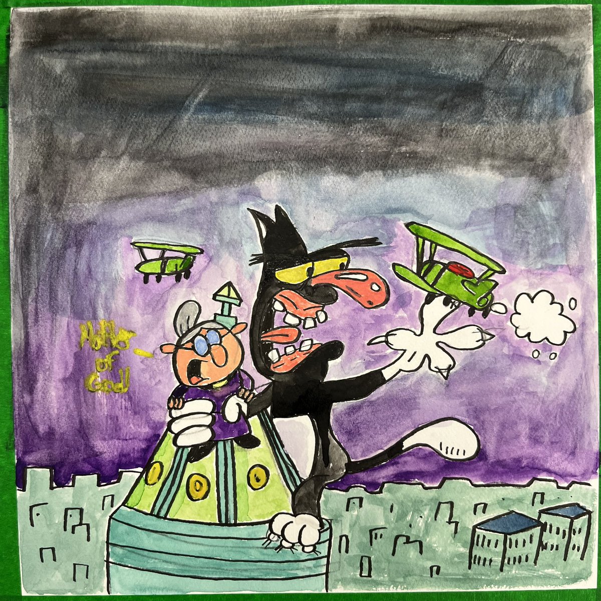 habib987874's tweet image. Look what I did from 2D art class at school
#NannaandLilPussPuss #DNAProductions