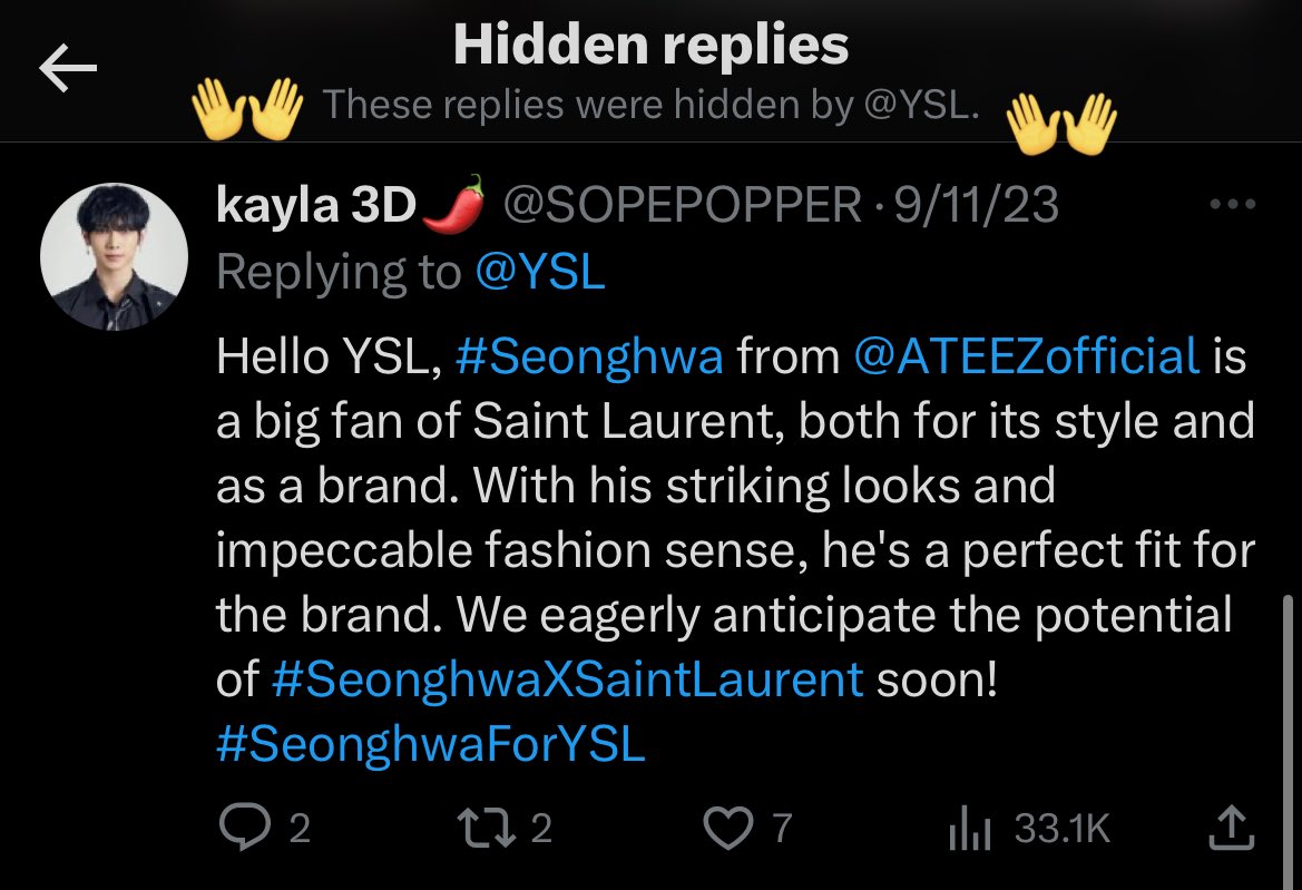 ikeuyun's tweet photo. oh trust me jk is fine being a Prada ambassador and soon to be an ambassador of Tiffany&amp;co. can’t say the same with your fav 🫠

(replies hidden by YSL 😭) https://t.co/lUrrobecAE