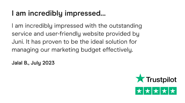 Built to be the ideal solution for managing your marketing budgets effectively ✨

#GetJuni #BuiltForDigitalCommerce