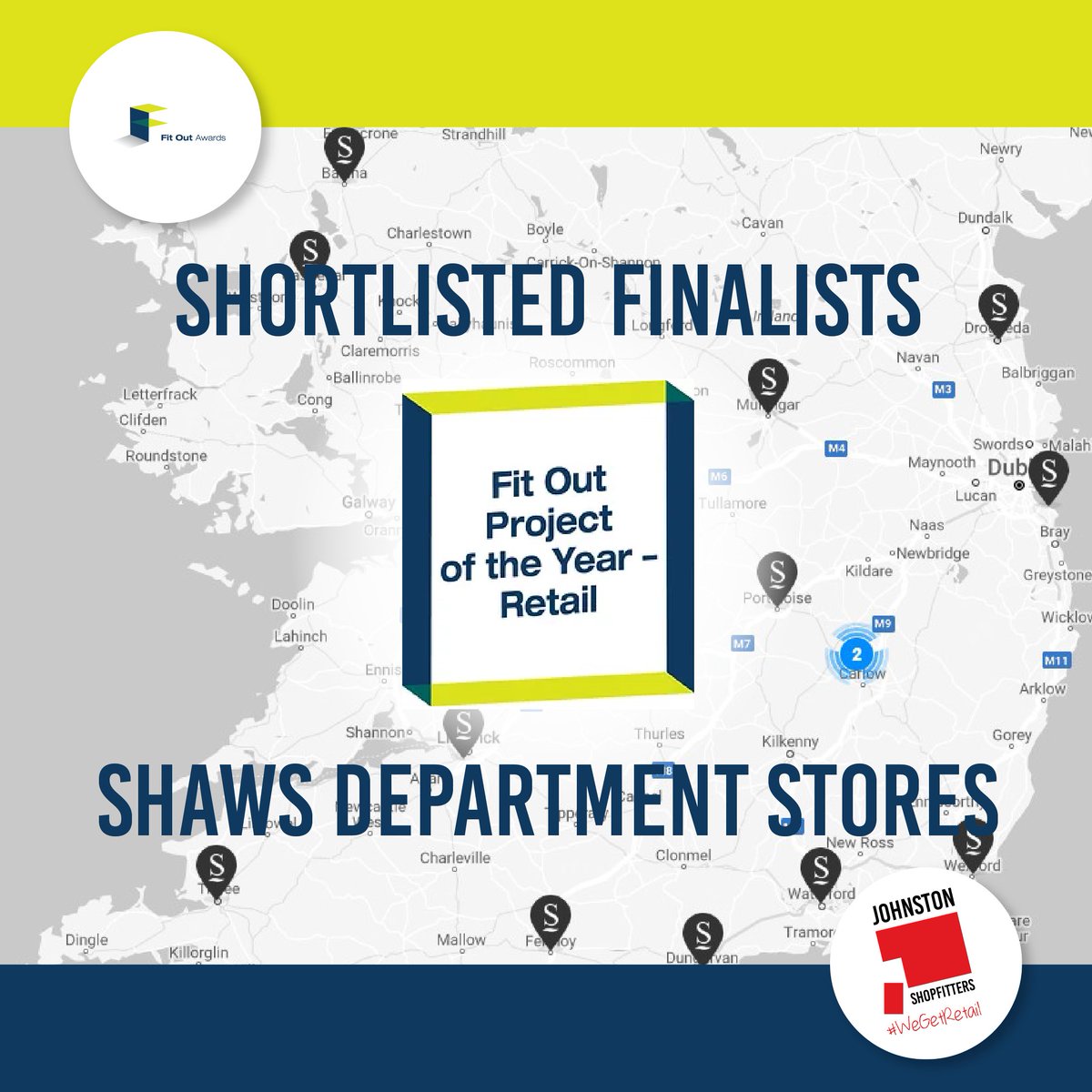 Great excitement in #JohnstonShopfitters today as we are Shortlisted Finalists at this year's @FitOutAwards for both 'Fit-Out Contractor of the Year' & 'Retail Fit-Out Project of the Year' for our work with @ShawsDeptStores #WeGetRetail #ThisIsRetail #FitOutAwards #FitOut #Retail