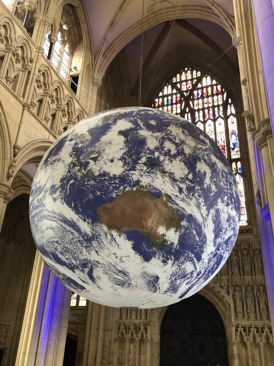 dew18willow's tweet photo. @DougF1964 Yes indeed, Doug.  I’m on duty at The Sill on Sunday and passing the Gap will be hard for me too. I was in Beverley Minster marvelling at Gaia, the rotating earth by Luke Jerram who made the Moon currently in Hexham Abbey when I heard the news. Gut wrenching. https://t.co/tqGrZDcHpa