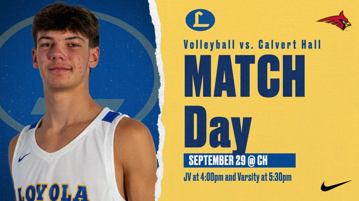 VolleyballDons's tweet photo. The Volleyball Dons travel to Calvert Hall today to take on the Cardinals! #RollDonsRoll #MenForOthers #AMDG https://t.co/QcuF8EsFz3