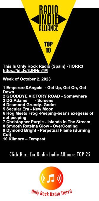 Top 10 onlyrockradio.com next week
TIORR1 bit.ly/3DF3xNY
1Star Sign 13-World Ain´t Movin @starsign13music
2Jamc-So happy <a href="/iam_jamc/">AFQ🌺</a>
3Marco Pernice, Antonio Grilli-You Know it <a href="/VOXPOPULIlive/">MARCO PERNICE music</a>
4Elijah Jones and The CCs-Sara
5Jake Dollery-A Summer Song <a href="/JDRocks66/">Jake Dollery</a>