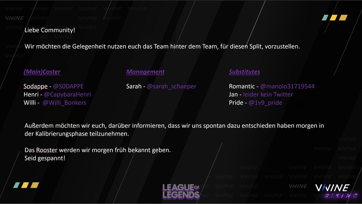 📯Eine wichtige Mitteilung📯

Lasst Liebe da!
<a href="/S0DAPPE/">Sodappe</a> 
<a href="/CapybaraHenri/">Henri</a>
<a href="/Willi_Bonkers/">Willi Bonkers</a> 
<a href="/sarah_schaeper/">Sarah</a> 
@manolo31719544 
<a href="/1v9_pride/">pridi</a>

Bis morgen! 🫡