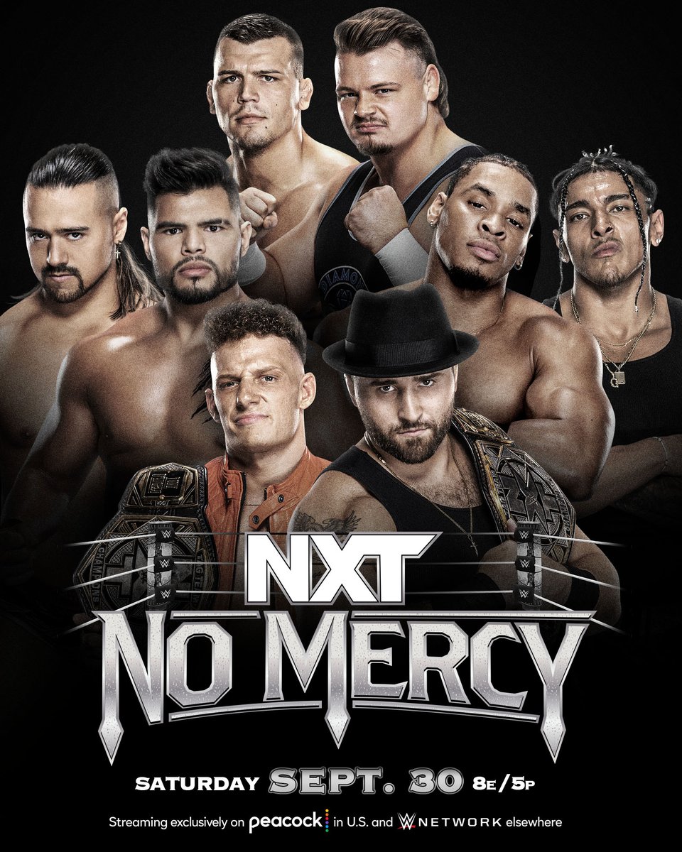 Who will leave as the champs in this MASSIVE Fatal 4-Way Match for the #WWENXT Tag Team Titles TOMORROW at #NXTNoMercy? 

Tickets 🎟️: axs.com/events/495507/…