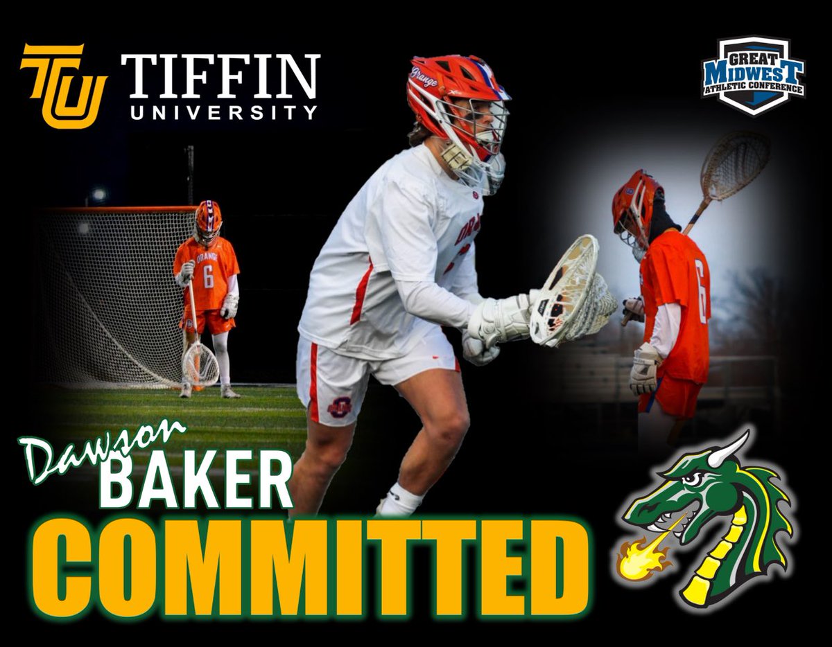 I am very proud to announce that I will be playing division 2 Lacrosse at Tiffin University. I want to say a big thank you to Coach Brown for this opportunity. I want to give an even bigger thank you to my family and coaches at OOHS. It is only the beginning! #GoGons!!🐉🟢🟡