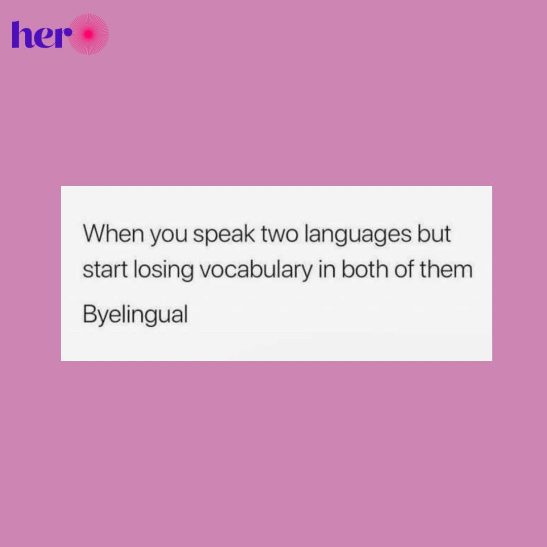 Brains tryna play hide and seek!

#HerCircle #HerCircleHasNoLimit #LanguageStruggles