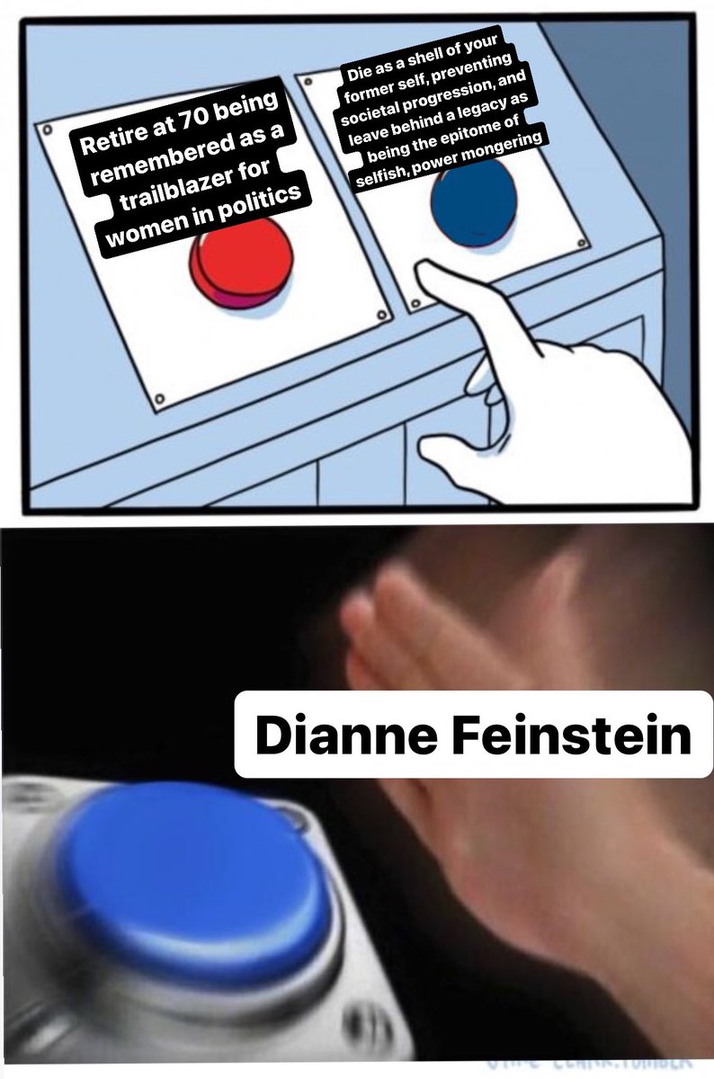 WilliamAWatkins's tweet photo. #diannefeinstein #imadeameme https://t.co/kf6lFZsO6B
