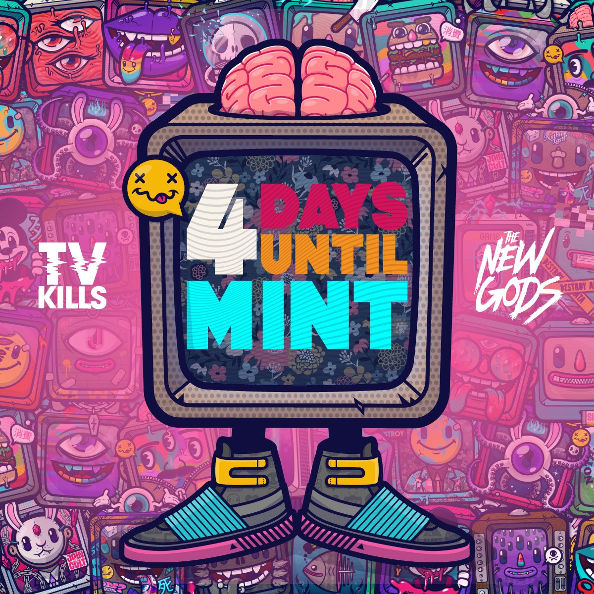 We're excited to announce that our "The New Gods" collection will be minted in just 4 days, coinciding with the launch of our NFT Customiser. 🚀 

Big announcement dropping tomorrow! Tag your #CNFT friends, Follow and Retweet, Stay tuned!

#CNFTCommunity #CNFTGiveaway #Cardano