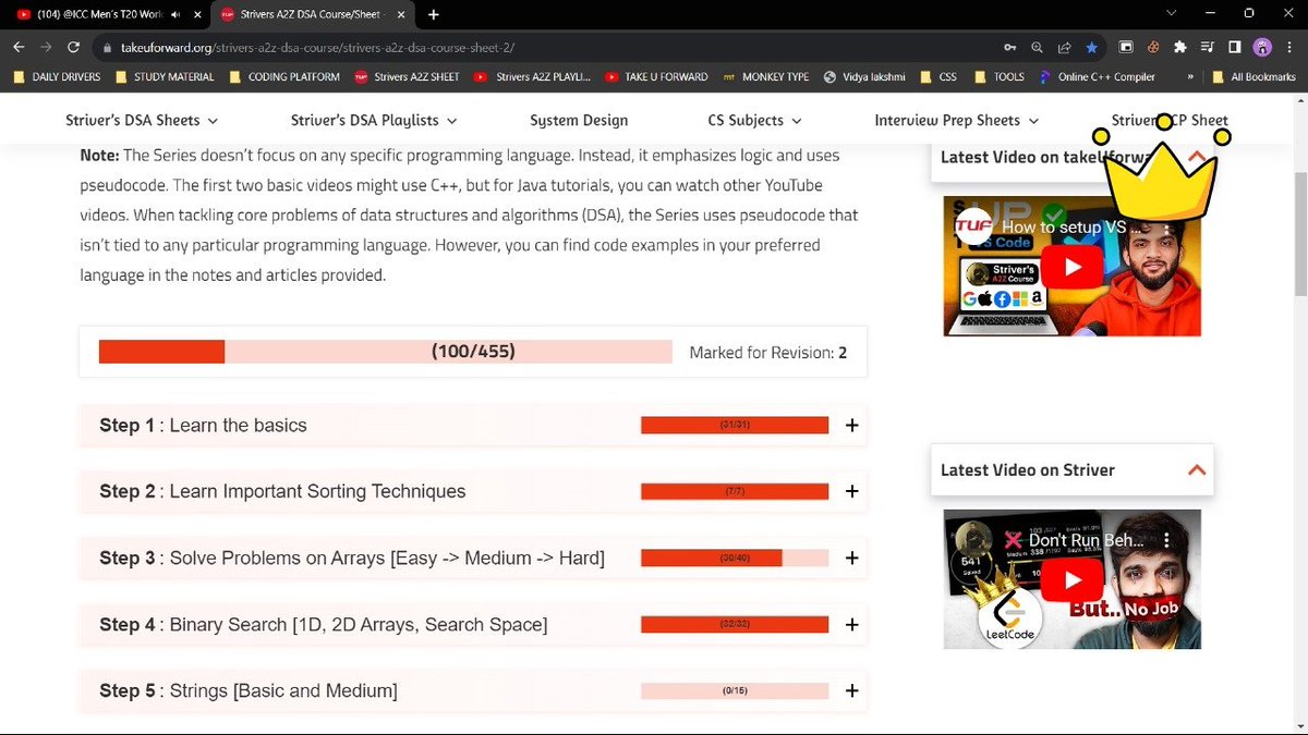 Aryan20_Raj04's tweet photo. Crossed #100Mark Special ,Thanks to Raj Bhaiya @striver_79 for making this DSA Sheet for complete beginner like me. 

The topic I fear the most is explained so easily by you ♾️ 

Keeping this type of content free , I assure you to make most of it and give me 💯 percent 🤞 https://t.co/P6surDAtlw