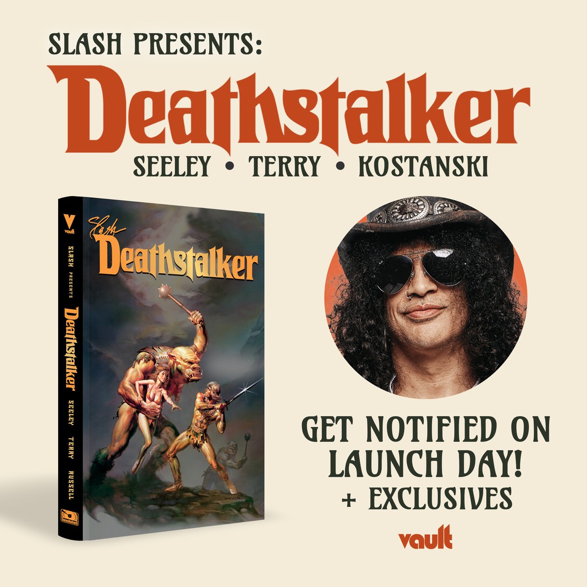 thevaultcomics's tweet photo. Slash invites you to be part of the Deathstalker legacy. Join the Kickstarter project for exclusive rewards. #KickstartDeathstalker
⚔️https://t.co/6ObgcGN2ux⚔️ https://t.co/SustWaSAfH