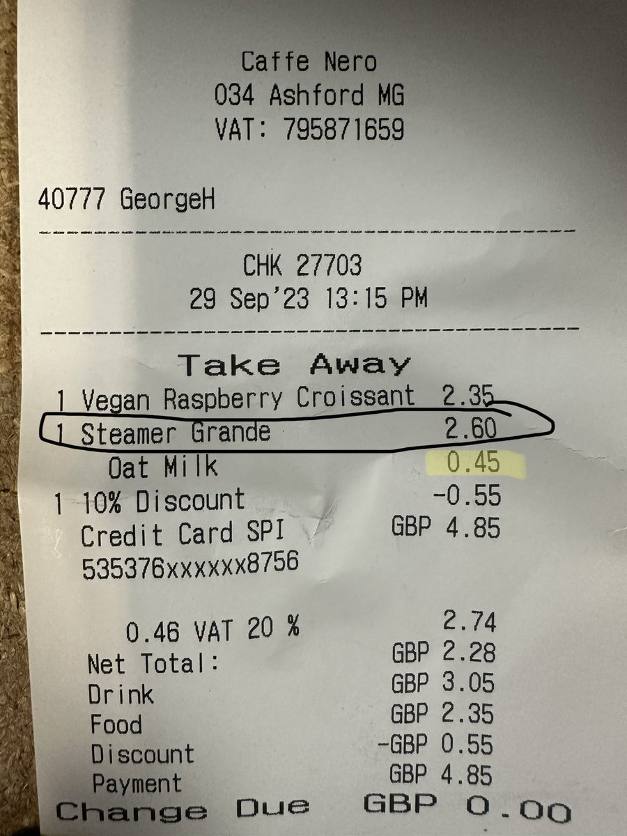 MillieB44's tweet photo. Nero are now charging you for steam! I only wanted some oat milk…🤯
.
.

#twitter #instagram #facebook #youtube #memes #tiktok #love #like #meme #explorepage #twittermemes #explore #tweets #tweet #viral #funny #instagood #twitterquotes #trending #s #tumblr #music #social https://t.co/MwzQO98opy