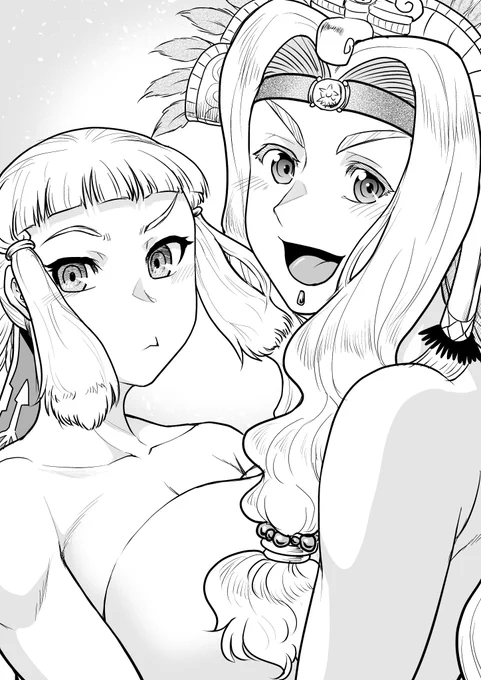 ふたりでむぎゅっ!と今日の女王とお姉さん💕 