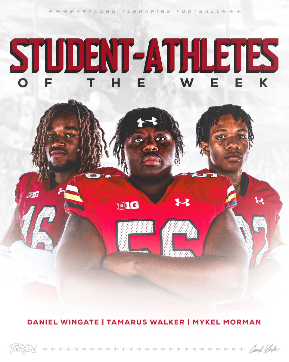 Congrats to our Student-Athletes of the Week! Daniel Wingate, @TamarusW56, @MykelMorman