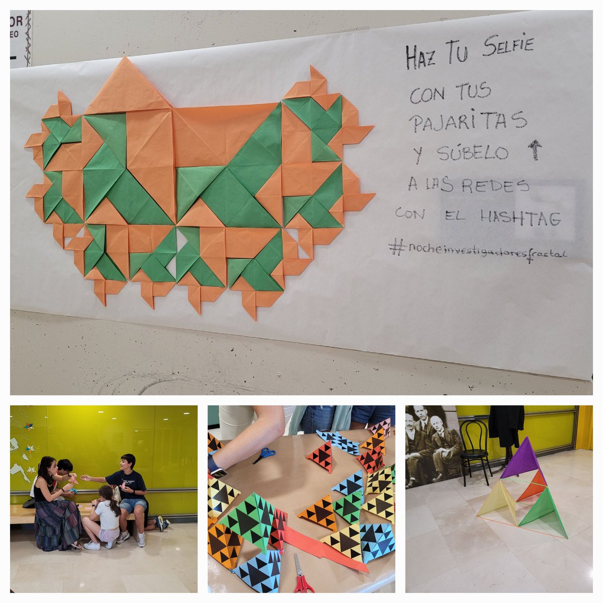 EstalmatVall's tweet photo. Los alumn@s de @EstalmatVall están ayudando a hacer fractales y pajaritas en el @MCienciaVLL . Animaros a participar!!! #nocheinvestigadoresfractal @educacyl @EstalmatPonfe @EstalmatS @Socylem_cyl @socylemBurgos @socylemsalaman1 @socylemsoria https://t.co/rvlEAbPEuv