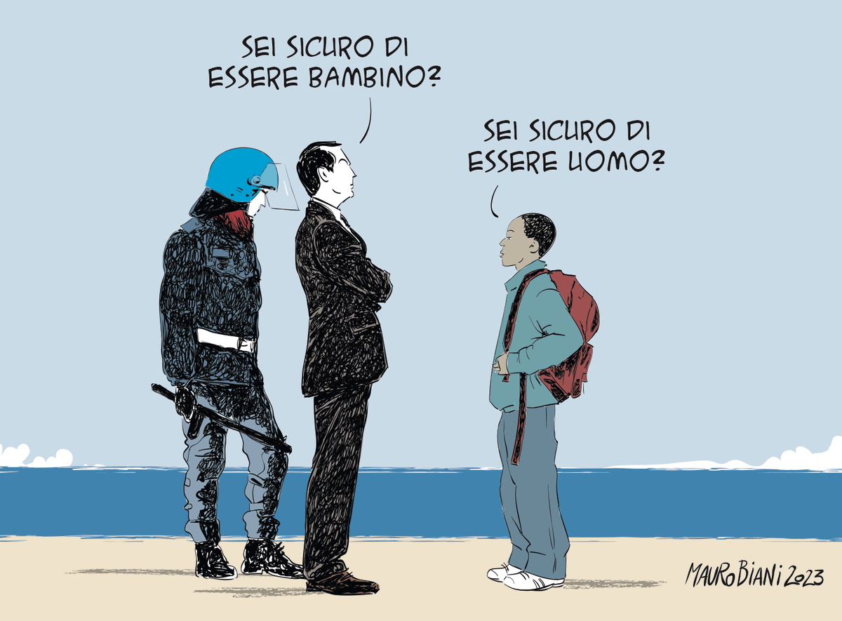 #persone #migranti #minori #decretomigranti #governomeloni 
"Stretta sui minori". Baratro senza fine.
Oggi su <a href="/repubblica/">Repubblica</a>