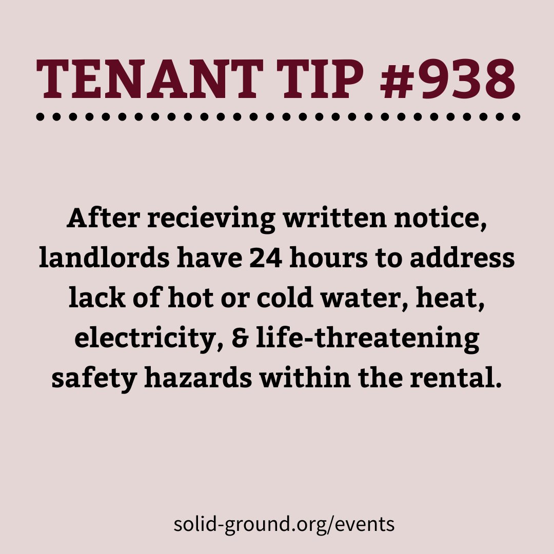 SolidGround's tweet image. Having a hard time getting your landlord to make repairs? Join the next Rent Smart webinar on October 11! Solid Ground's Tenant Counselors will explain your rights &amp;amp; options when it comes to repairs, as well as answer questions. Sign up for free: solid-ground.org/events/rent-sm…