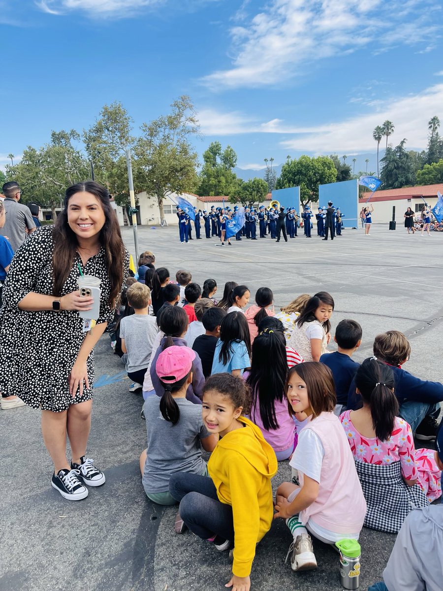 The San Marino High School Marching Band payed us a visit