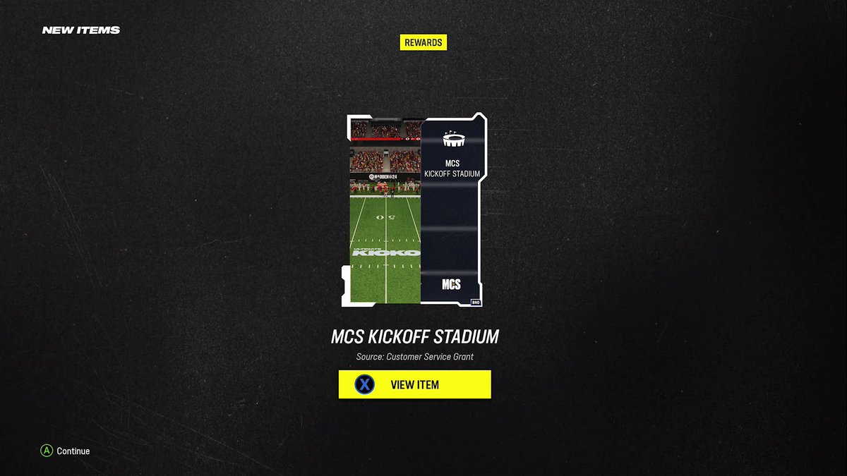 EAMaddenNFL_MCS's tweet photo. Good Luck if you matchup with someone using this stadium 😱

As of now only the 8 competitors who qualified for the MCS #UltimateKickoff have it 😈 https://t.co/aU2N3OWsyz