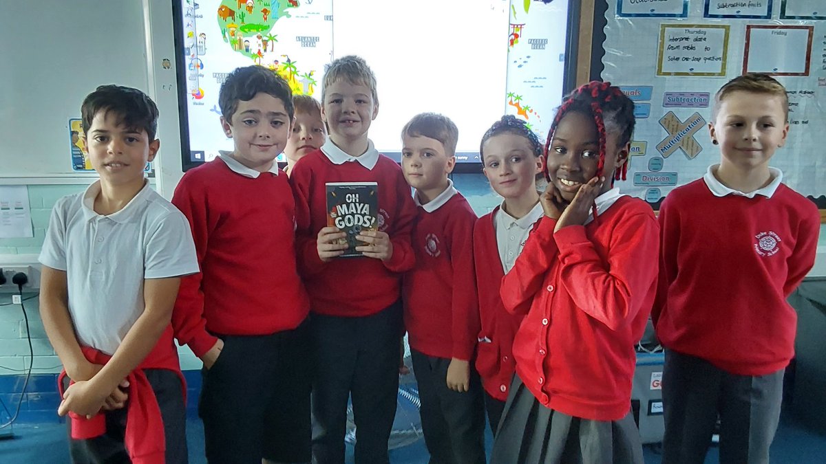 After a secret ballot and with 14 votes, Oh Maya Gods! is Beech class's next class novel 📚😍 @MaryAliceEvans @_Reading_Rocks_  #rr_events #classnovel #readingforpleasure #readingisoursuperpower
