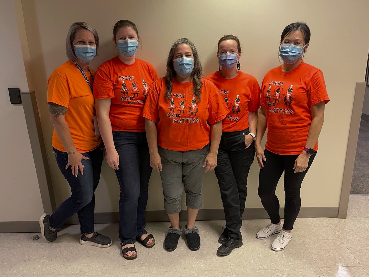 Queen's Emergency Medicine Research and Administration Staff are proud to wear orange today in advance of tomorrow's #NationalDayforTruthandReconciliation A time for pause, reflection, learning and action.