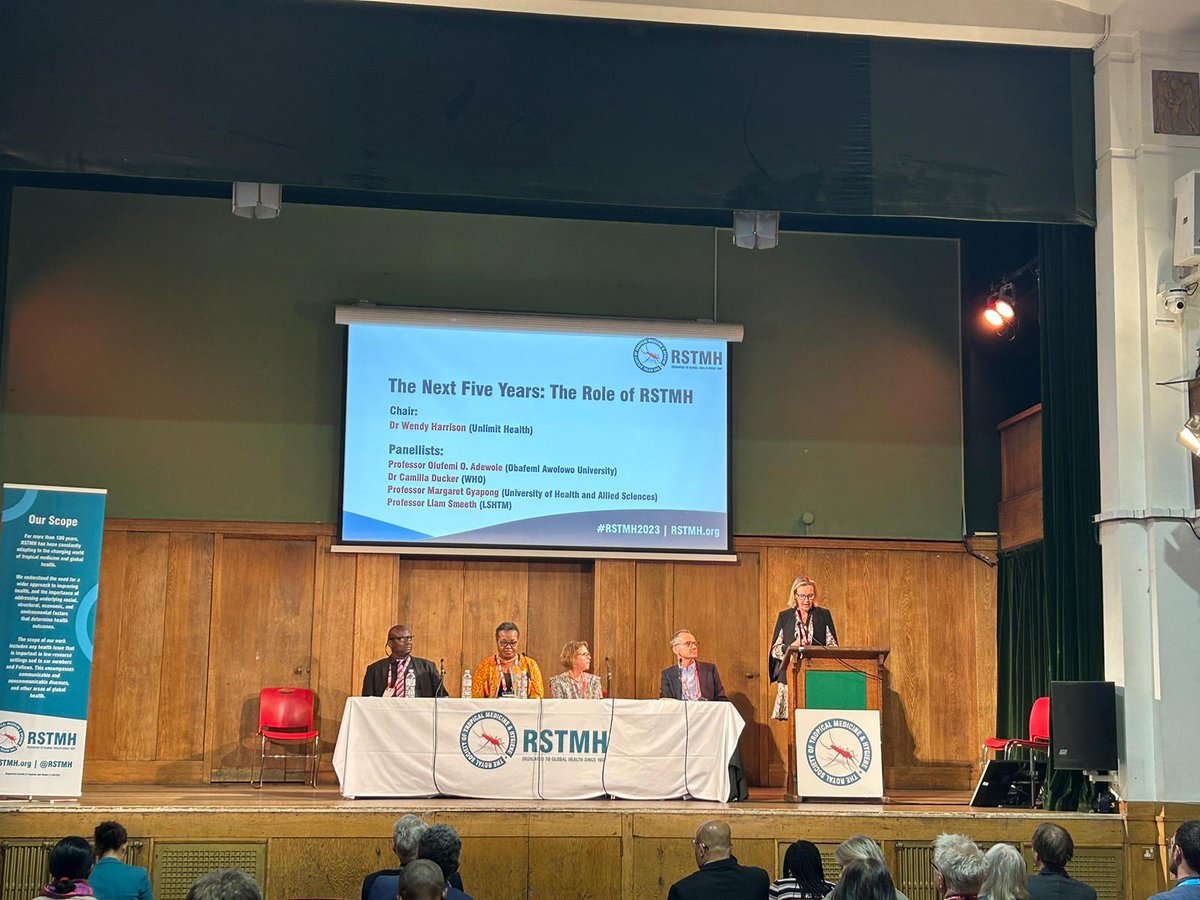 In her new role as @RSTMH Co-president elect @drwendyharrison chairs the panel looking at the priorities for the next five years.
#BeatNTDs #RSTMH2023