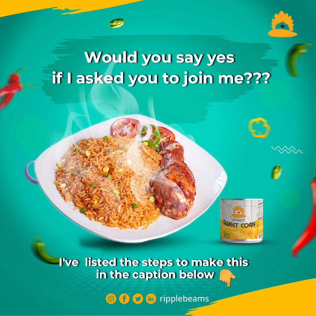 ripplebeams's tweet photo. Try out this Nigeria Jollof Rice 🥘

Here's a step-by-step guide to crafting this delicious meal

1. Parboil the rice, drain, and set it aside.

2. Season your protein and brown it in a separate pan.

3. In a pot, sauté onions, garlic and ginger in oil until they turn translucent https://t.co/kG6Tn3rGCR