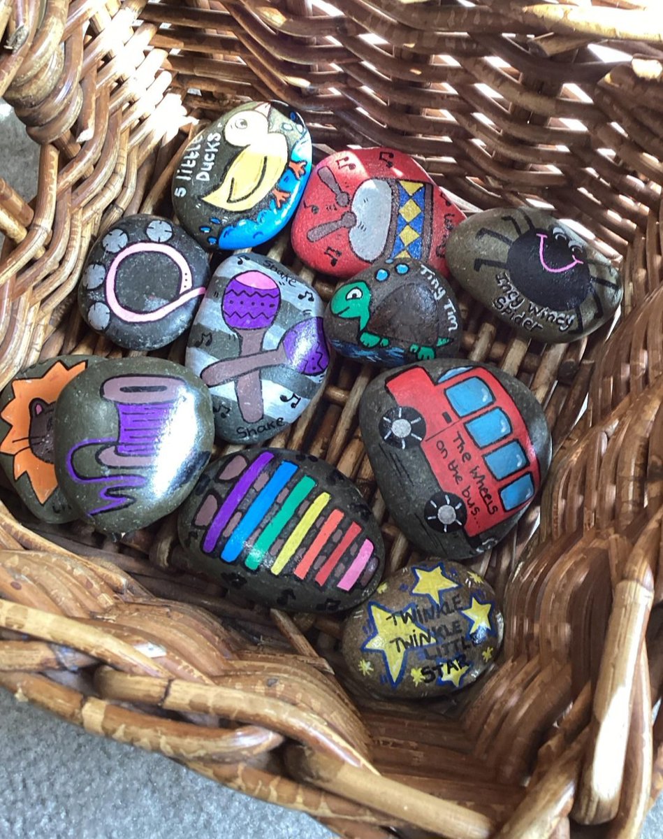 Children in Mini Moorgate have been selecting their own nursery rhymes using the song stones. 🎵