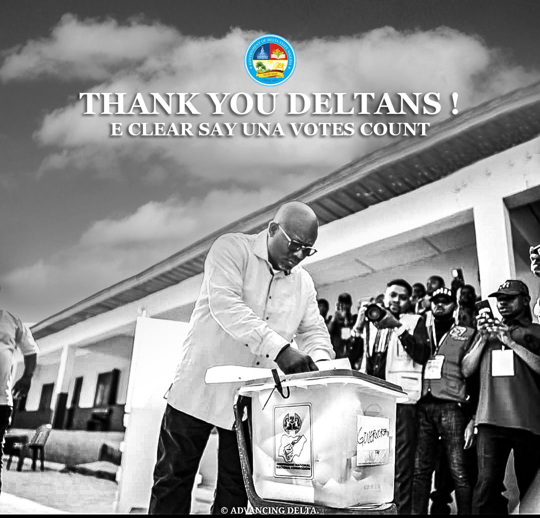 laurentdarl's tweet photo. The victory at the Tribunal today was never in doubt.
Congratulations to the PDP family and Rt. Hon. Sheriff Oborevwori on his victory today.
Now He can settle down and deliver MORE for all Deltans.
#AdvancingDelta
#MOREDelta https://t.co/B2nA55FKyi
