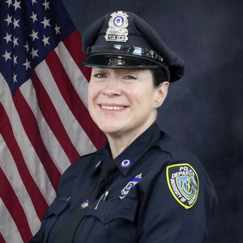 UMBalumni's tweet photo. Dianne Kirkpatrick '18 was recently promoted to police sergeant of the UMass Boston Police Department. She joined the department in 2008 and has specialized training in crisis intervention, mental health, substance use disorders and domestic violence response #beaconfeaturefriday https://t.co/PBmNUfPZH3