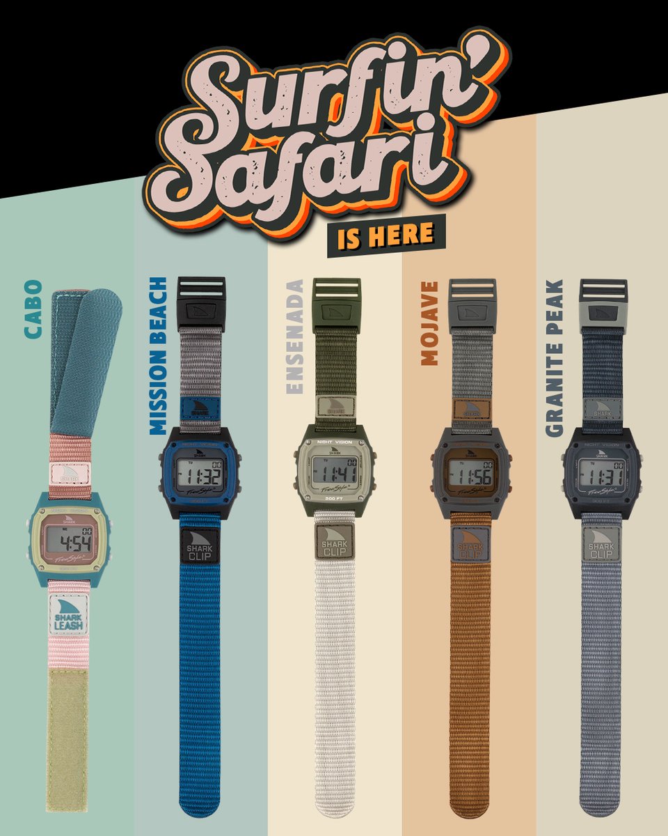 freestyle_watch's tweet photo. 📣 Say hello to our NEW collection of digital watches: Surfin' Safari series #myfreestylewatch #digitalwatch #californialiving #calistyle #endlesssummer #sanmiguel #watchoftheday https://t.co/A5pYdpjduj https://t.co/bedVVMgooD