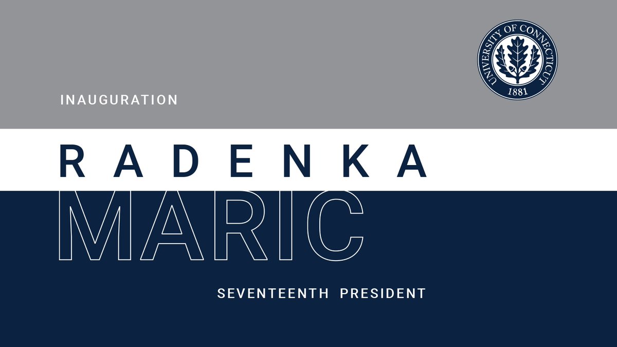 Dr. Radenka Maric will be be sworn in as the University’s seventeenth president at 3:00 p.m. at the Jorgensen Center for the Performing Arts.

Watch the livestream: totalwebcasting.com/view/?func=VOF…