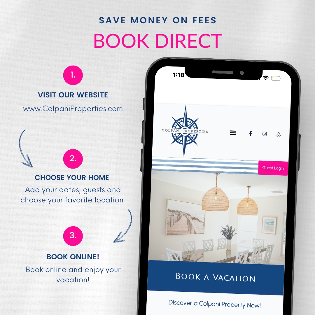 💰 Save Big! Book Direct and Skip the Fees! 💰
Say goodbye to those pesky booking fees that add up fast. When you book direct, you get the best prices, no hidden charges!

colpaniproperties.com

#BookDirect #TravelSmart #SaveOnFees #TravelHacks #VacationGoals #MoneySaver