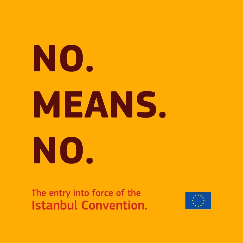 EU_Commission's tweet photo. Today, the #IstanbulConvention enters into force for our Union.

It aims to protect women from violence, and to prevent, prosecute, and eliminate it.

We will only live in a truly fair and equal Union when women and girls no longer live in fear of violence. 

#UnionOfEquality