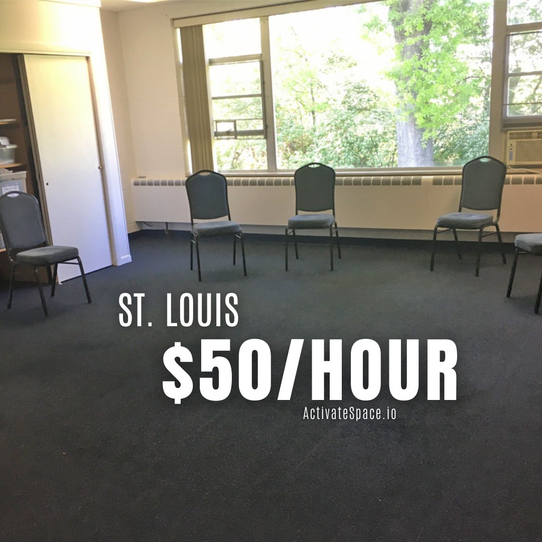 activatespace's tweet photo. 🔎 SPOTTED: Approx. $50 / hour  

💒 Meeting Room  

📍 St. Louis  

__________ 
Find affordable space anywhere. #ActivateSpace 

__________ 
*All prices are subject to change. 

#StLouis #Missouri https://t.co/7ovLWilUTS