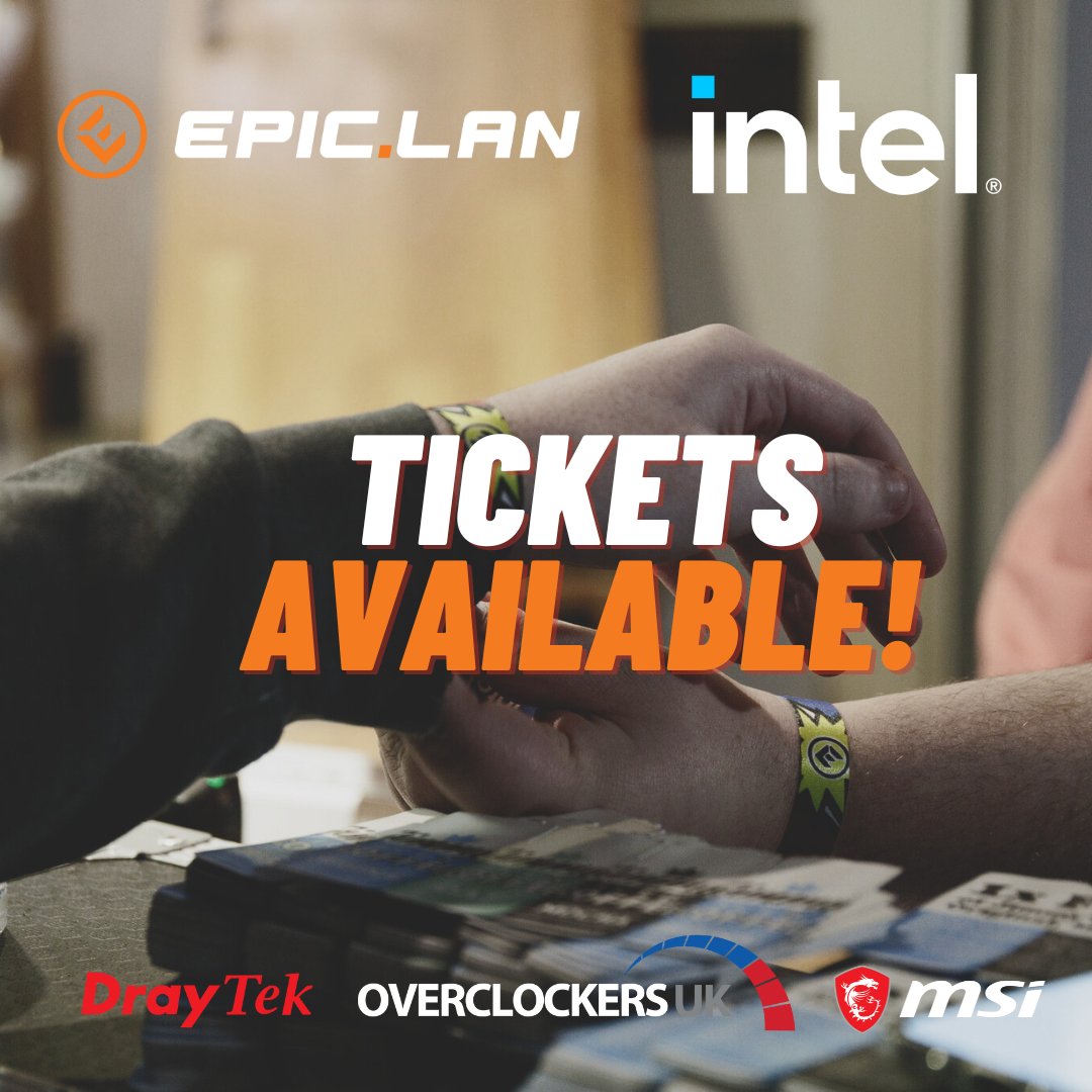 EPICLAN's tweet photo. It's payday weekend, you know what that means?💸👀 

Time to get your tickets to one of the UK's BIGGEST LAN parties, #EPIC40 powered by @IntelUK! Get yours below 👇 

https://t.co/ugmYqM9XUd

@OverclockersUK | @MSI__UK | @DrayTekUK https://t.co/tKypxl5yj9