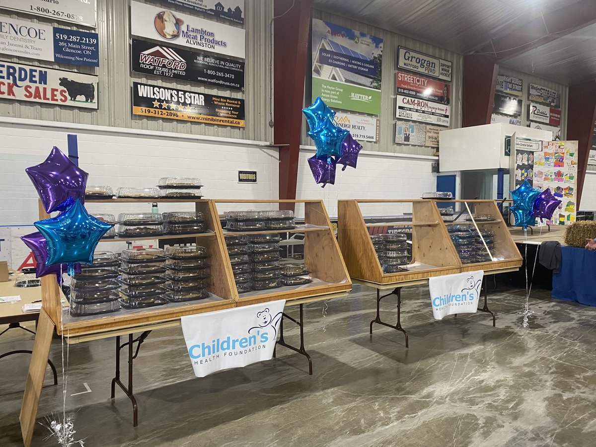 Helping to make miracles happen. Check out the Pie auction tonight at the Brooke-Alvinston Watford Fall Fair at 7:30pm. All proceeds to the Children’s Health Foundation 🥧