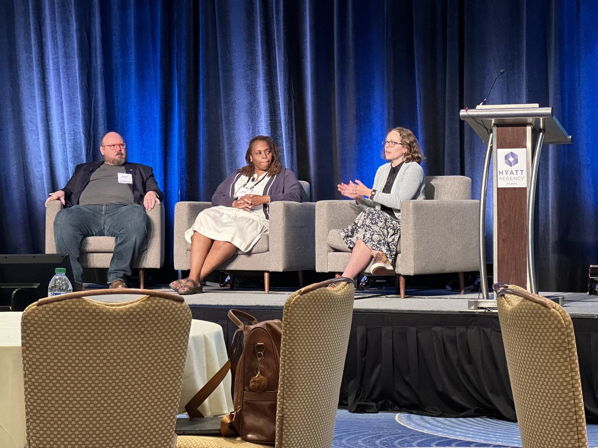 Alison Smolinski (right), MD/PhD Program administrator at the Penn State College of Medicine speaking about accommodations for students with disabilities at the GREAT conference in Atlanta. Terrific session!