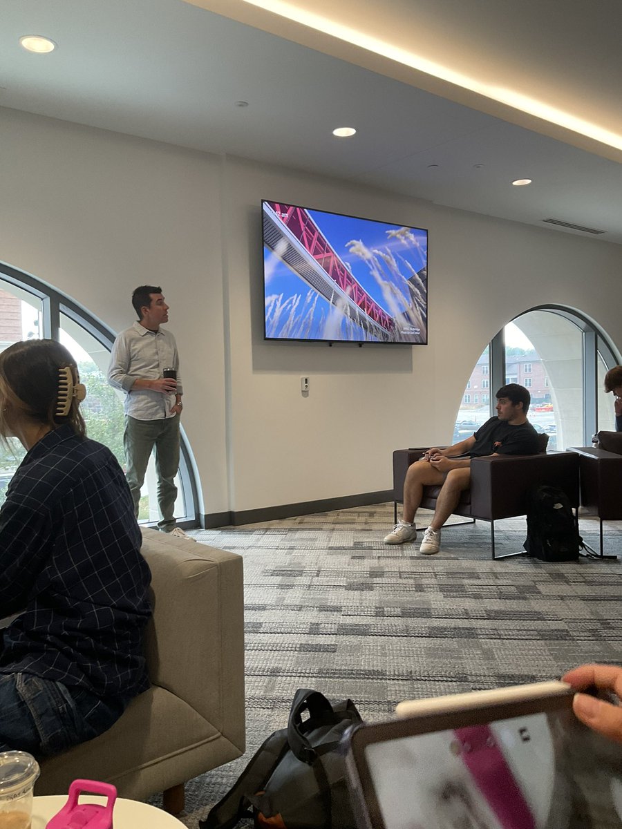 delaneywickert's tweet photo. So great to hear from multiple Ohio State communication professionals today. My favorite piece of advice was to be especially curious when hunting for news ideas. Stories come from asking questions and talking to people.  #osunewsclass https://t.co/vOSvDQXJt3