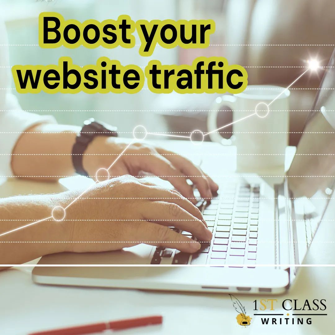 How can you boost your organic website traffic?

The #1 way is with well-written SEO content. 

Post authoritative articles on your blog multiple times per week to drive visitors to your site. 

Reach out to us about your website goals:
1stClassWriting.com ✒️