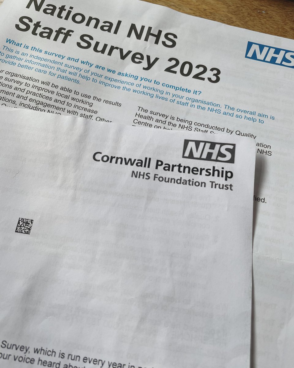 Workforce Transformation & Engagement CFT (@cftworkforce) on Twitter photo It’s staff survey time! 🥳 Share your thoughts and feedback about what it’s like to work at <a href="/CornwallFT/">Cornwall Partnership NHS Foundation Trust</a>. It only takes 15 minutes and is valuable to making our Trust a fantastic place to work. Grab a ☕️ and a 🖊️, or you can even complete it online! Just scan the QR code 👩💻 It’s staff survey time! 🥳 Share your thoughts and feedback about what it’s like to work at <a href="/CornwallFT/">Cornwall Partnership NHS Foundation Trust</a>. It only takes 15 minutes and is valuable to making our Trust a fantastic place to work. Grab a ☕️ and a 🖊️, or you can even complete it online! Just scan the QR code 👩💻