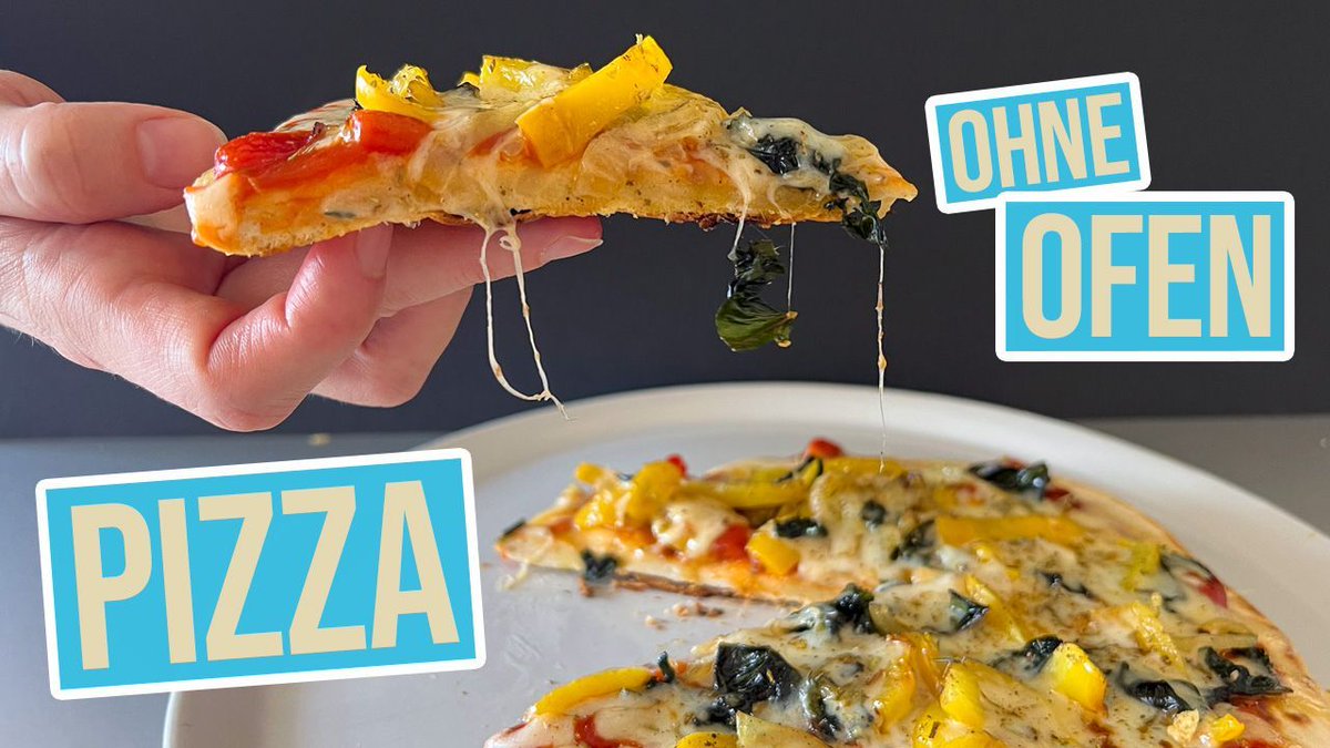 Pizza selber machen, zuhause, ohne Ofen, knuspriger Teig, ohne Pizzastein. Ich zeig dir wie's geht.
youtu.be/YKwcYzgcKtA #pizza