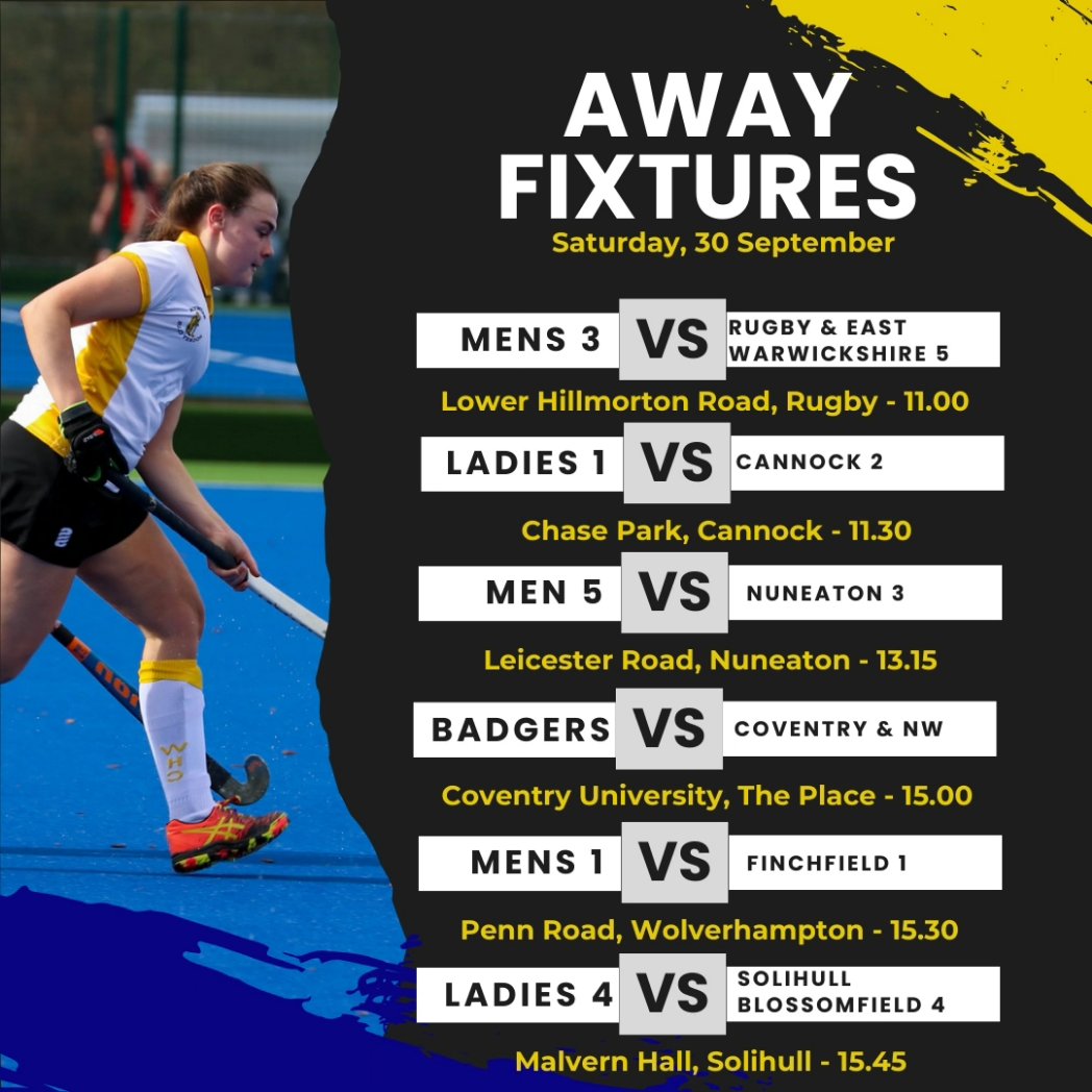 Lots of our teams are on the road this week, but still a full afternoon of hockey at home for you to enjoy! Good luck everyone 💙💛