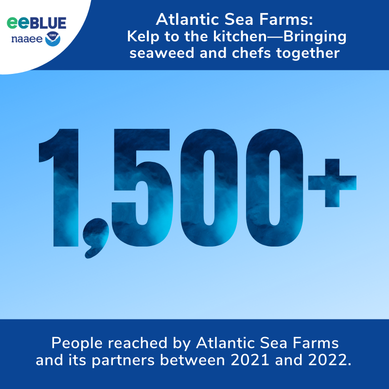 NOAAeducation's tweet photo. It wouldn’t be #AquacultureWeek without some seaweed! Kelp farming is providing hope for coastal communities, and #eeBLUE #AquacultureLiteracy grantees at Atlantic Sea Farms partnered develop kelp recipes for all: https://t.co/eU71d5WP6P
@thenaaee https://t.co/9Kt841xUmQ